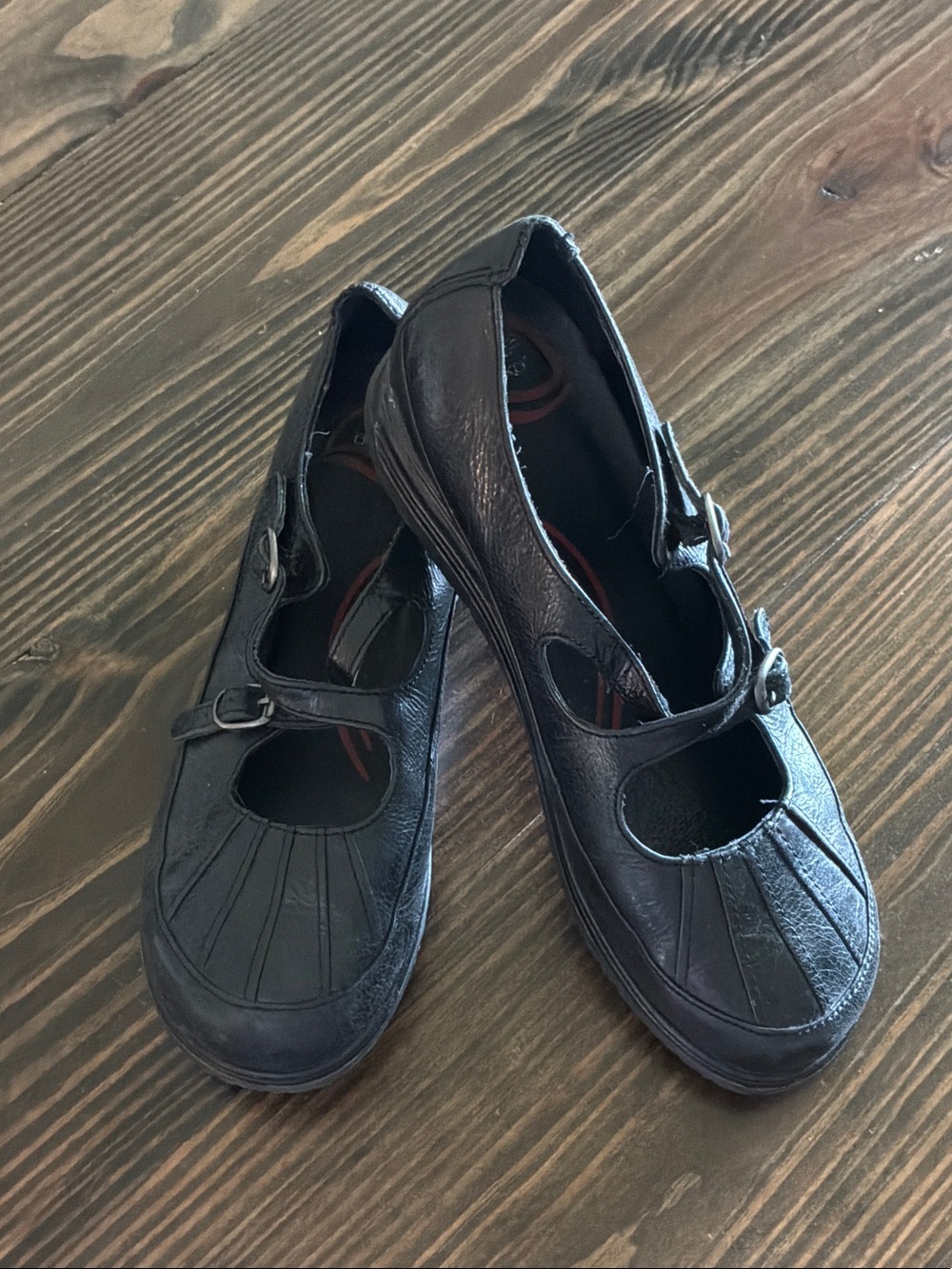 Dansko FLIGHT ATTENDANT black leather Mary Jane’s